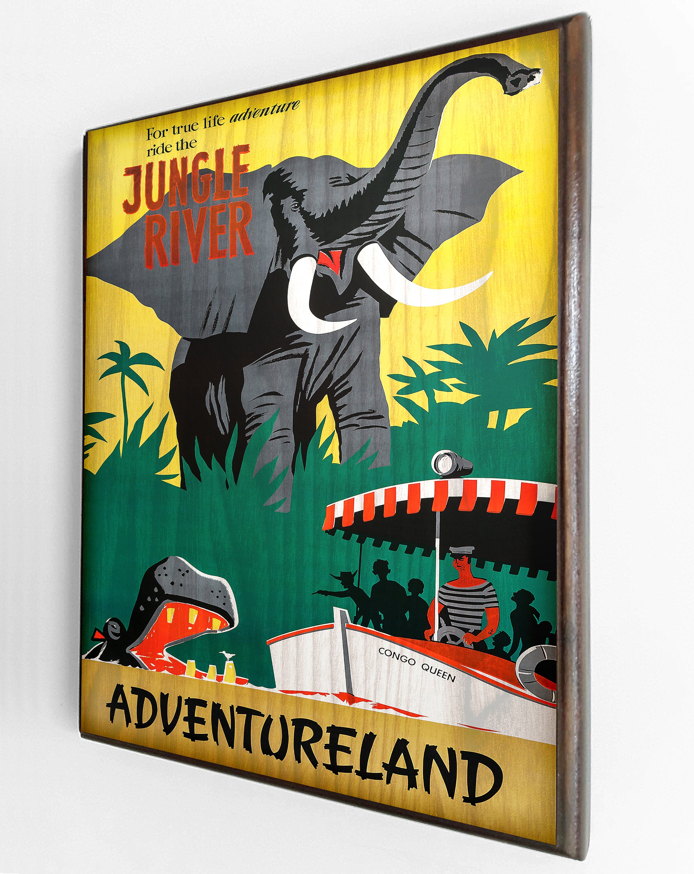 Jungle Cruise Attraction Poster Wood Sign Plaque Print | Etsy