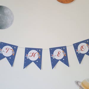 SET DECORATION space mission birthday personalized name and age of child ready to decorate candy bar 6 children image 5