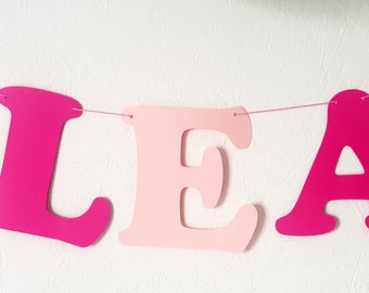 Name banner, wall decoration, birthday, Mermaid decor, room, girl