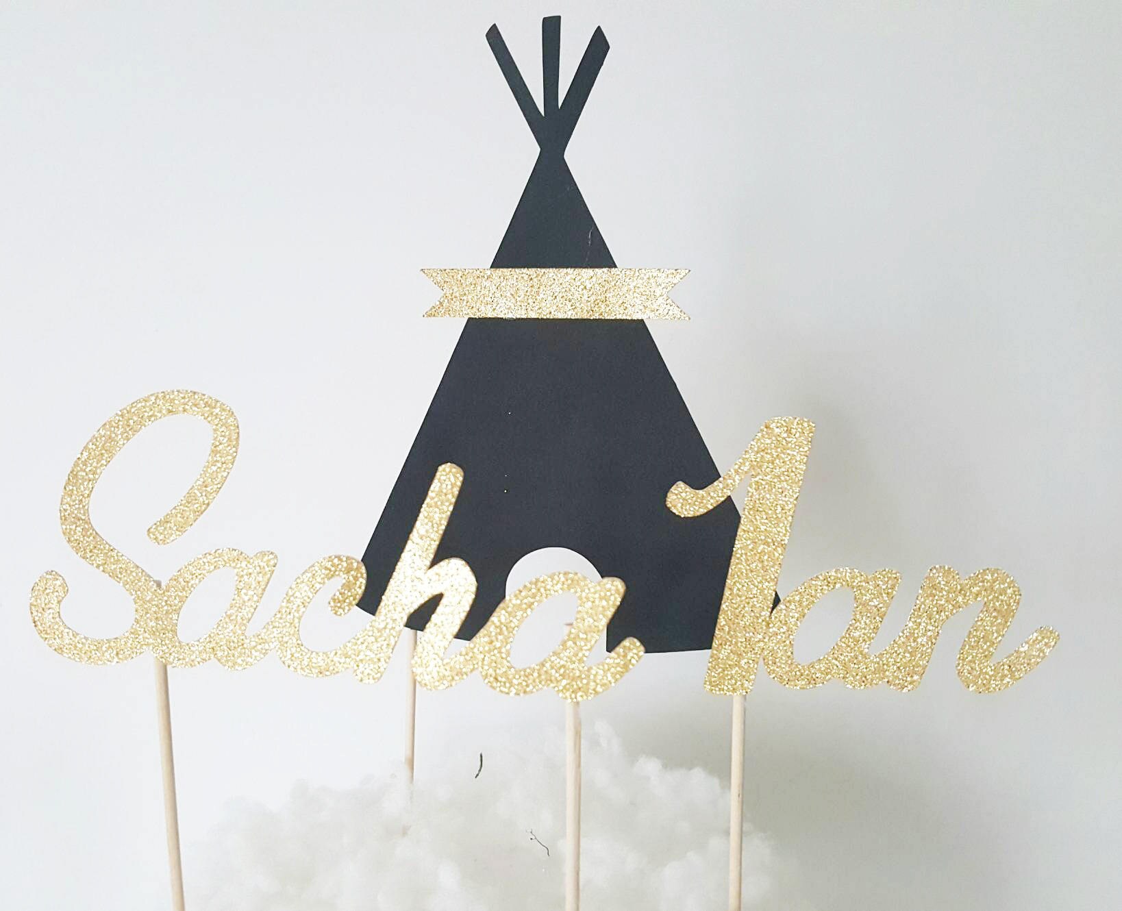 Decoration Gateau Tipi Anniversaire Indien Enfant Cake Etsy