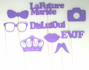 Le lot est composé de  accessoires photobooth pour EVJF