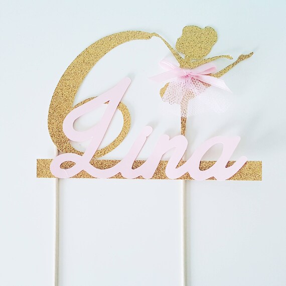 Cake Decoration Cake Topper Golden Dancer Etsy