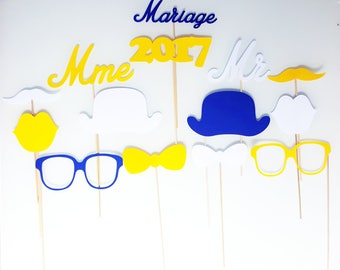 14 éléments pour photobooth-mariage-monsieur-madame