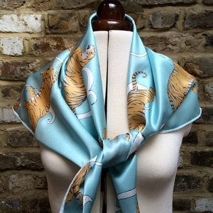 Handmade Silk Tiger Scarf
