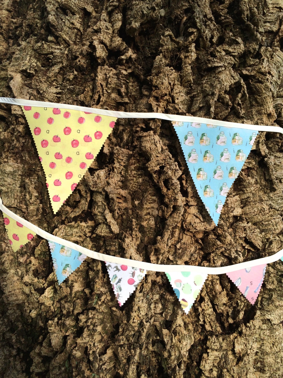 Handmade Patterned Bunting - Etsy