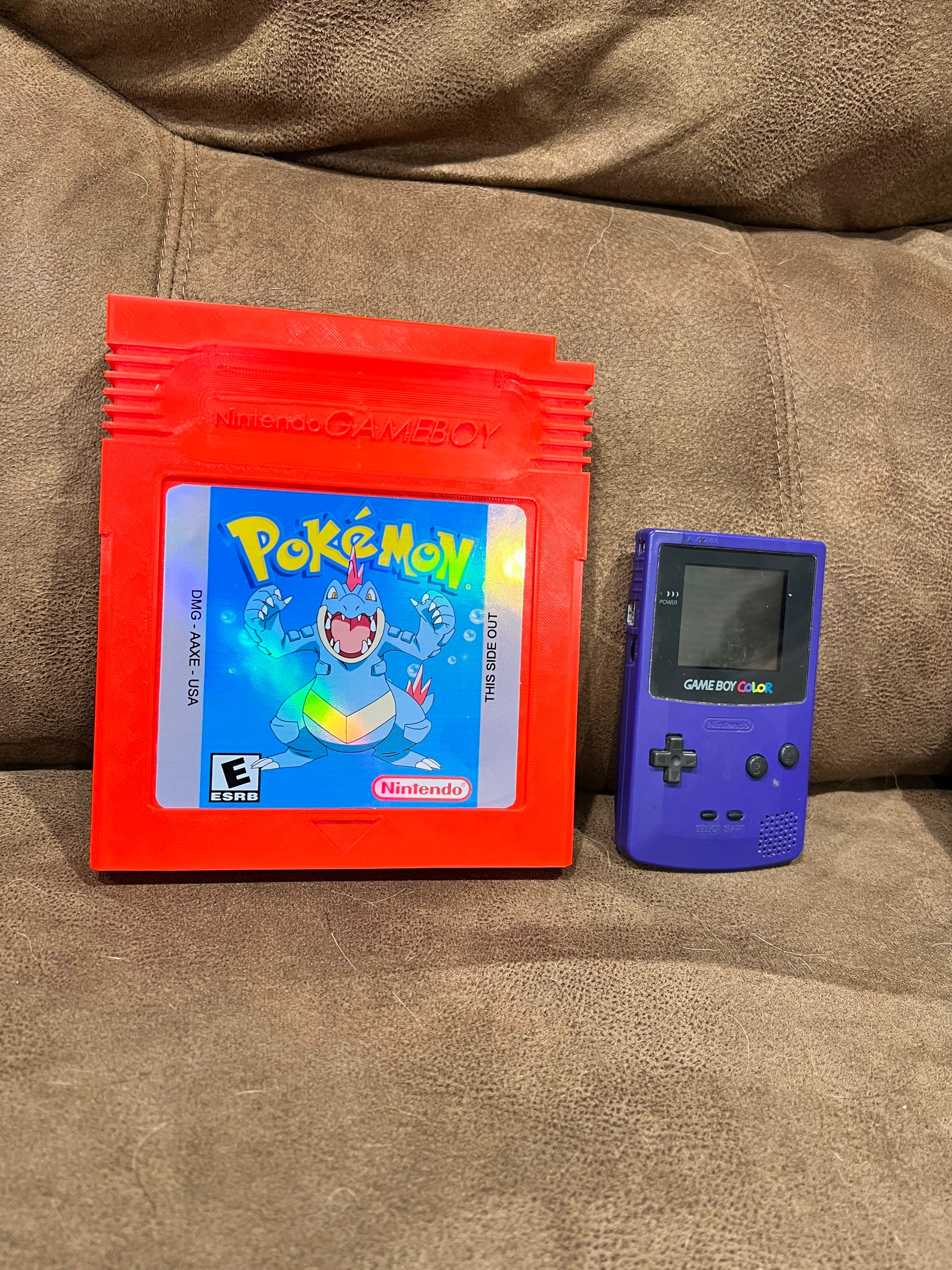 Oversized Gameboy Pokémon Feraligatr Nintendo Cartridge