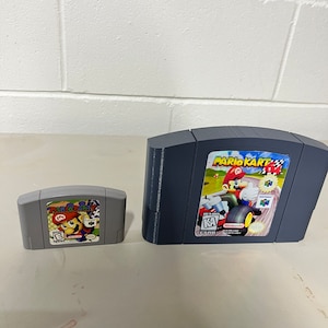 特大 n64 マリオカート 任天堂カートリッジ/ビデオゲーム/アート/壁装飾/ギフト