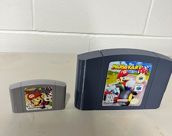 Oversized n64 Mario cart Nintendo cartridge/video games / art/wall decor /gift