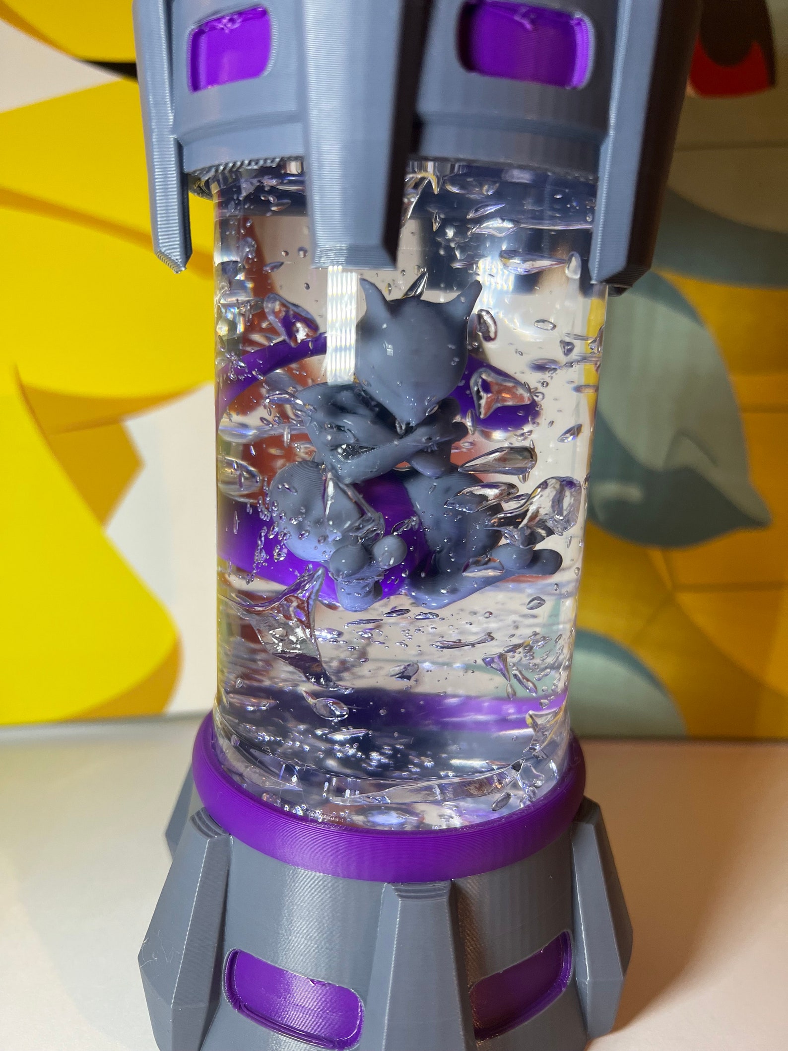 Pokemon Mewtwo Capsule Floating. Collectible Figurine/ Resin Printed - Etsy