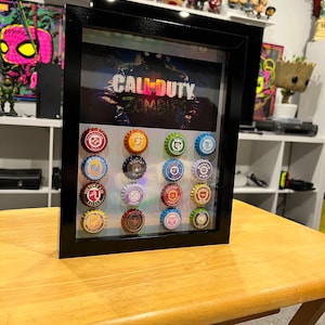 Call of Duty Black Ops/zombies-perk-a-cola-in-a-shadowbox/warzone/ gamer /mancave /perk soda