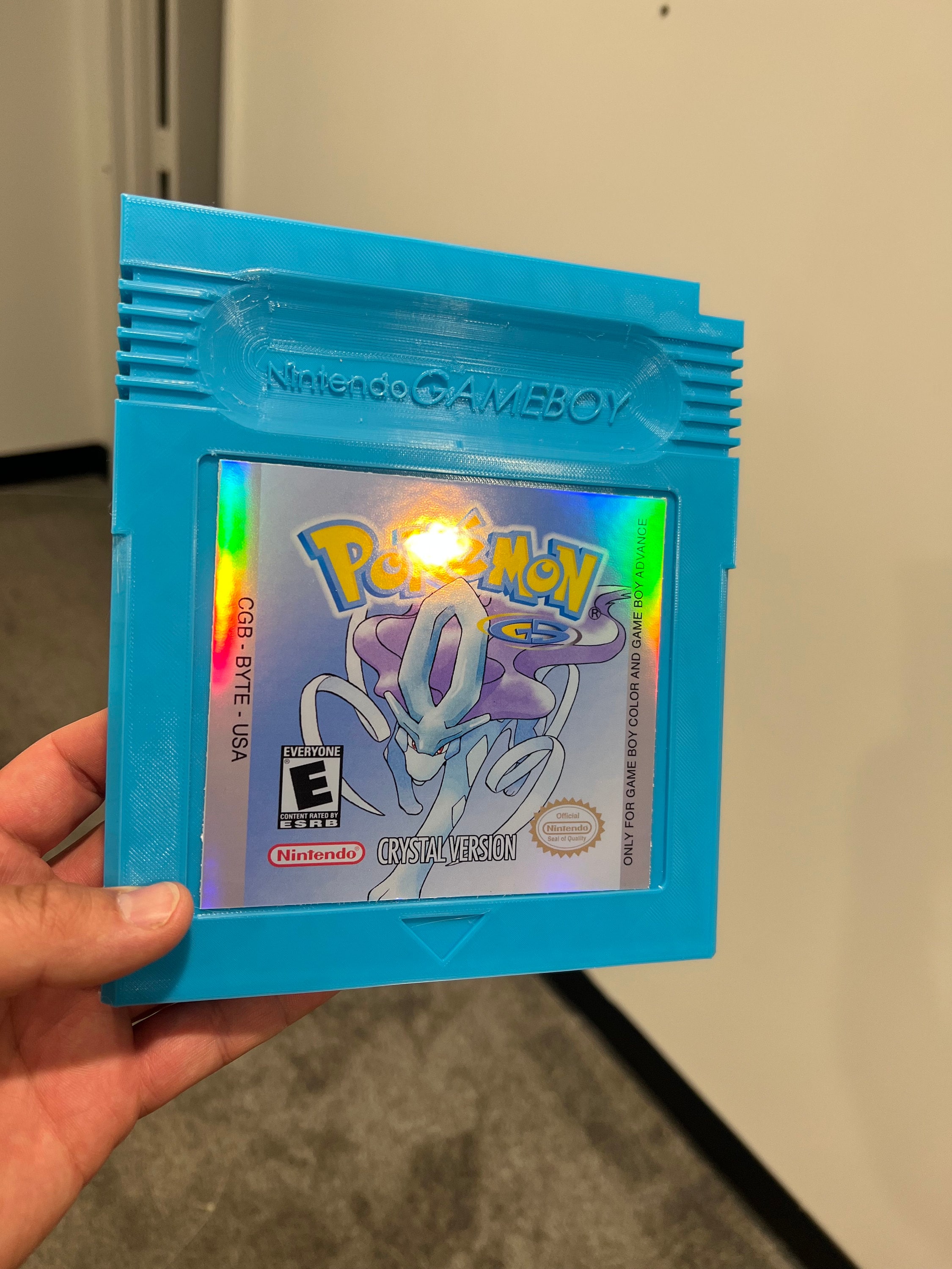 Huge Pokémon crystal gameboy cartridge Art/gift /party/dnd/warhammer