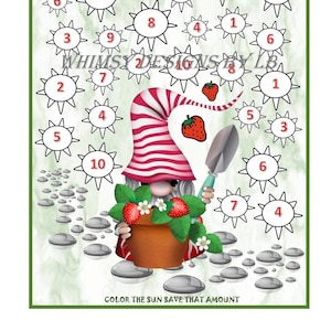 Strawberry Gnome Savings Challenge