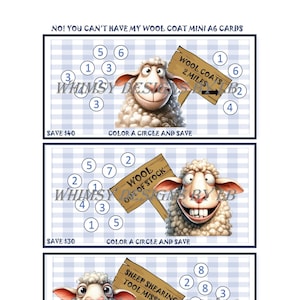 Nein! You Can't Have My Wool Coat Save Challenge Mini A6 Karten