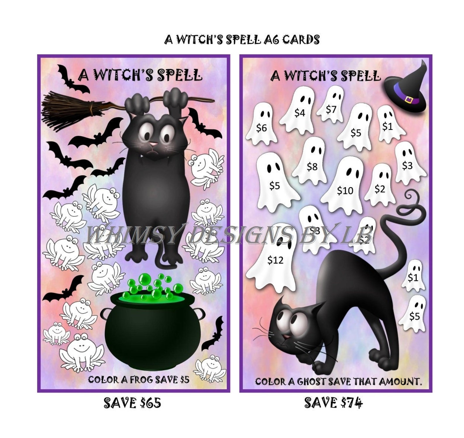 A Witch's Spell Savings Challenge Etsy