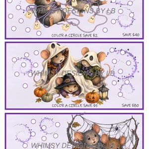 HALLOWEEN MICE Mini A6 Sparutmaningar