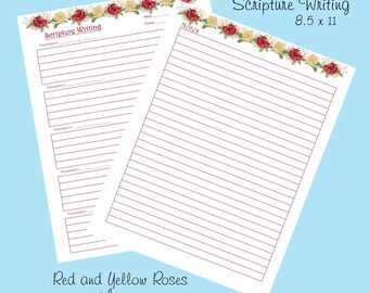 Collection florale d'écriture sainte - Produits imprimables