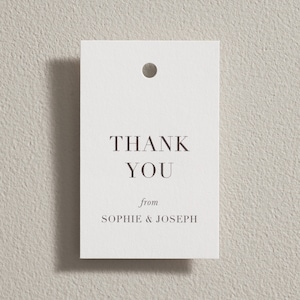 Wedding Favour Tag, Thank You Tag, Personalised Wedding Gift Tag, Wedding Shower Tag