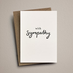 Typographie, avec carte de sympathie