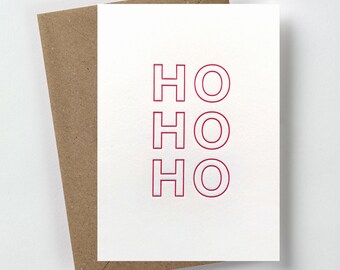 Christmas card: Ho ho ho