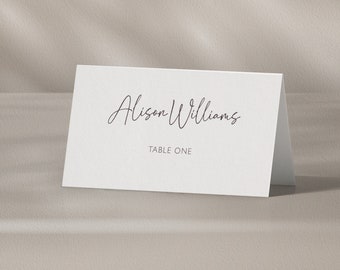 Personalised placecard for wedding, wedding place cards, wedding table decor name cards. Conference or party seating names