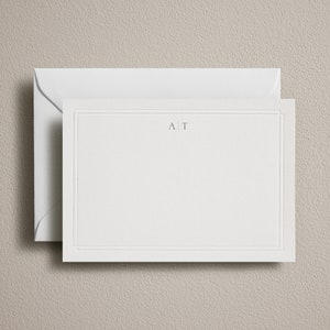 Geprägte Karte, Letterpress personalisierte Correspondence Cards, Briefpapier Set, Hochzeitsgeschenk, Hochzeit Dankeschön Karte mit Umschlag