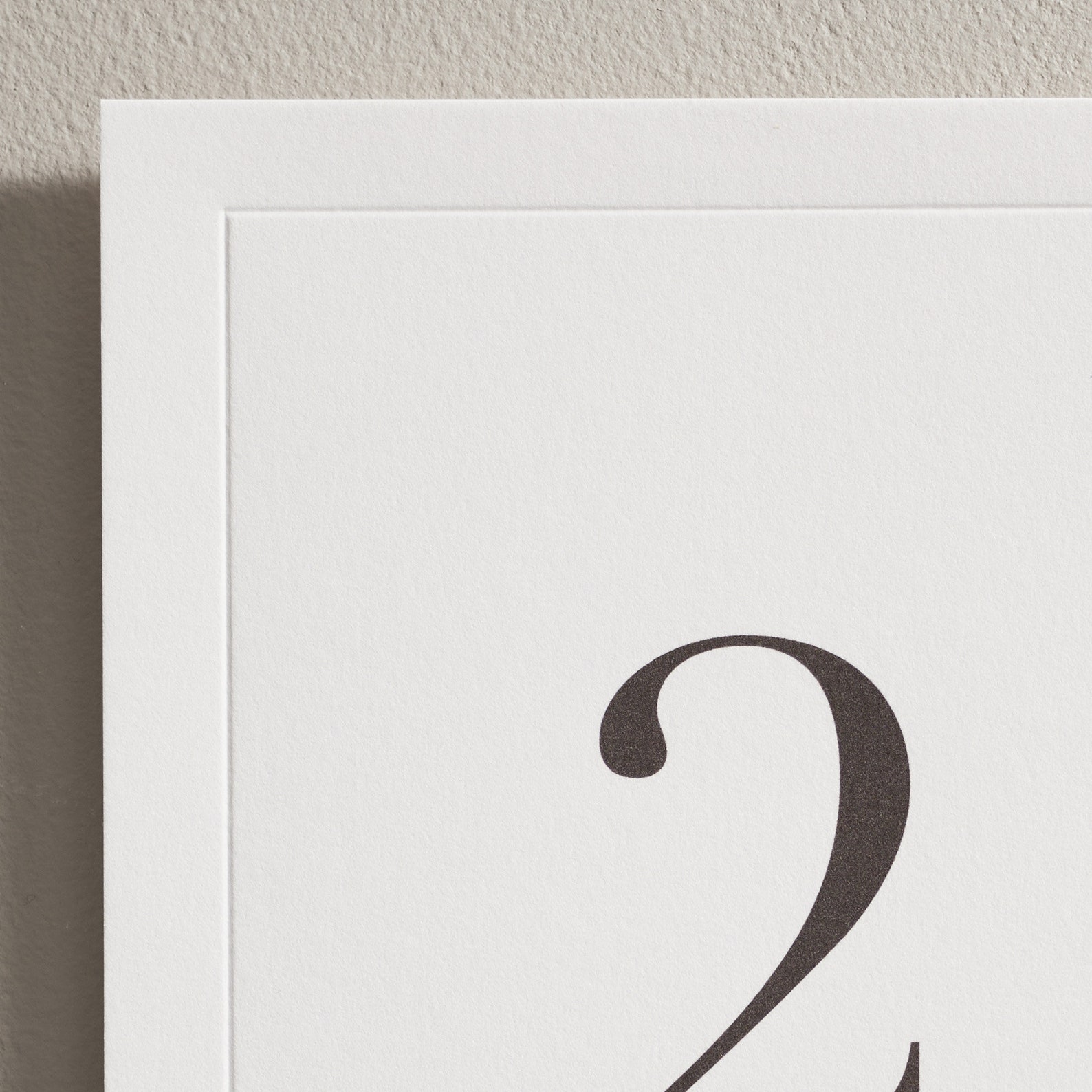 Embossed Wedding Table Numbers. Table Name Cards. Customised With Any ...