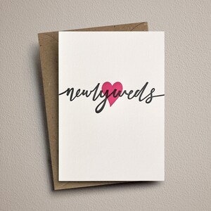 Typographie, carte de mariage