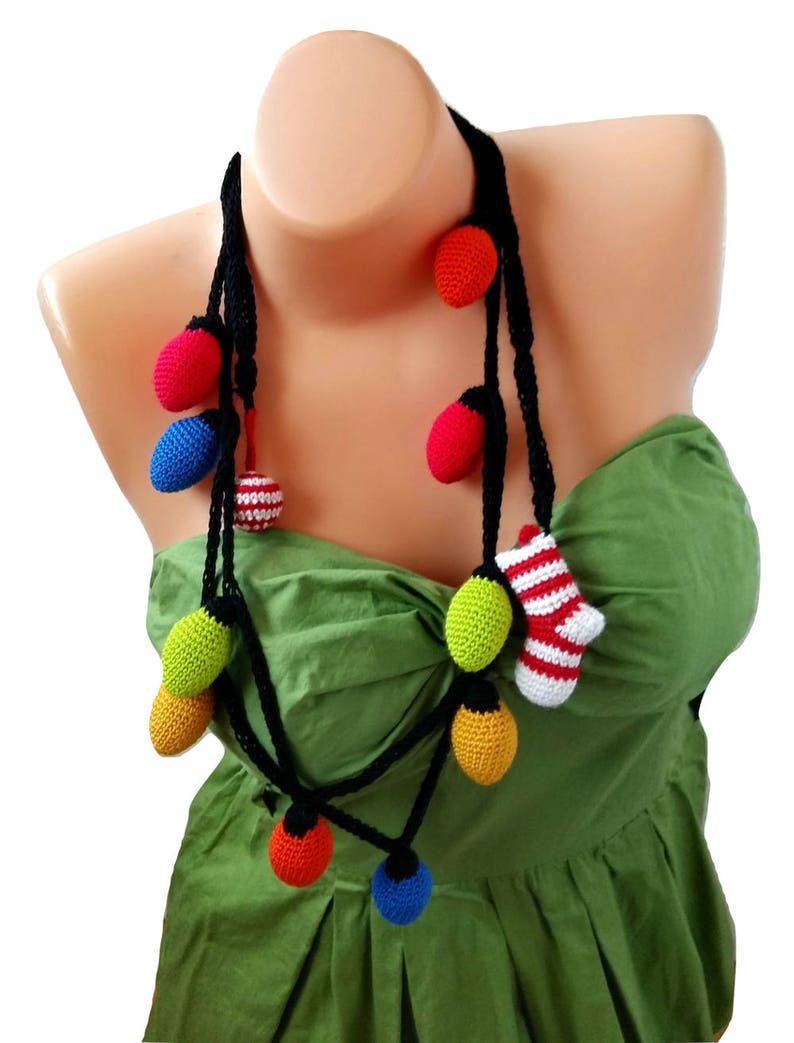 Christmas Lights garland necklace belt and wall hanging Etsy