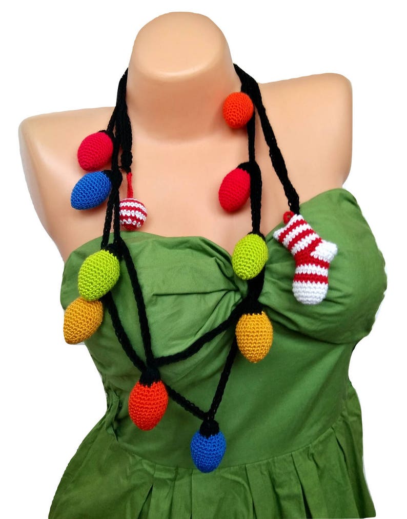 Christmas Lights garland necklace belt and wall hanging Etsy