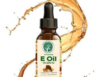 Vitamin E Oil 10,500 IU, d-Alpha-Tocopherol, Food Grade (15ml)