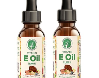 Vitamine E Cosmetique Huile De Vitamine E 100% Pure - 16 Oz (473 Ml) -  Naturelle, Sans OGM, Sans Gluten - Marque HalalEveryday Huile Visage  Anti-ge
