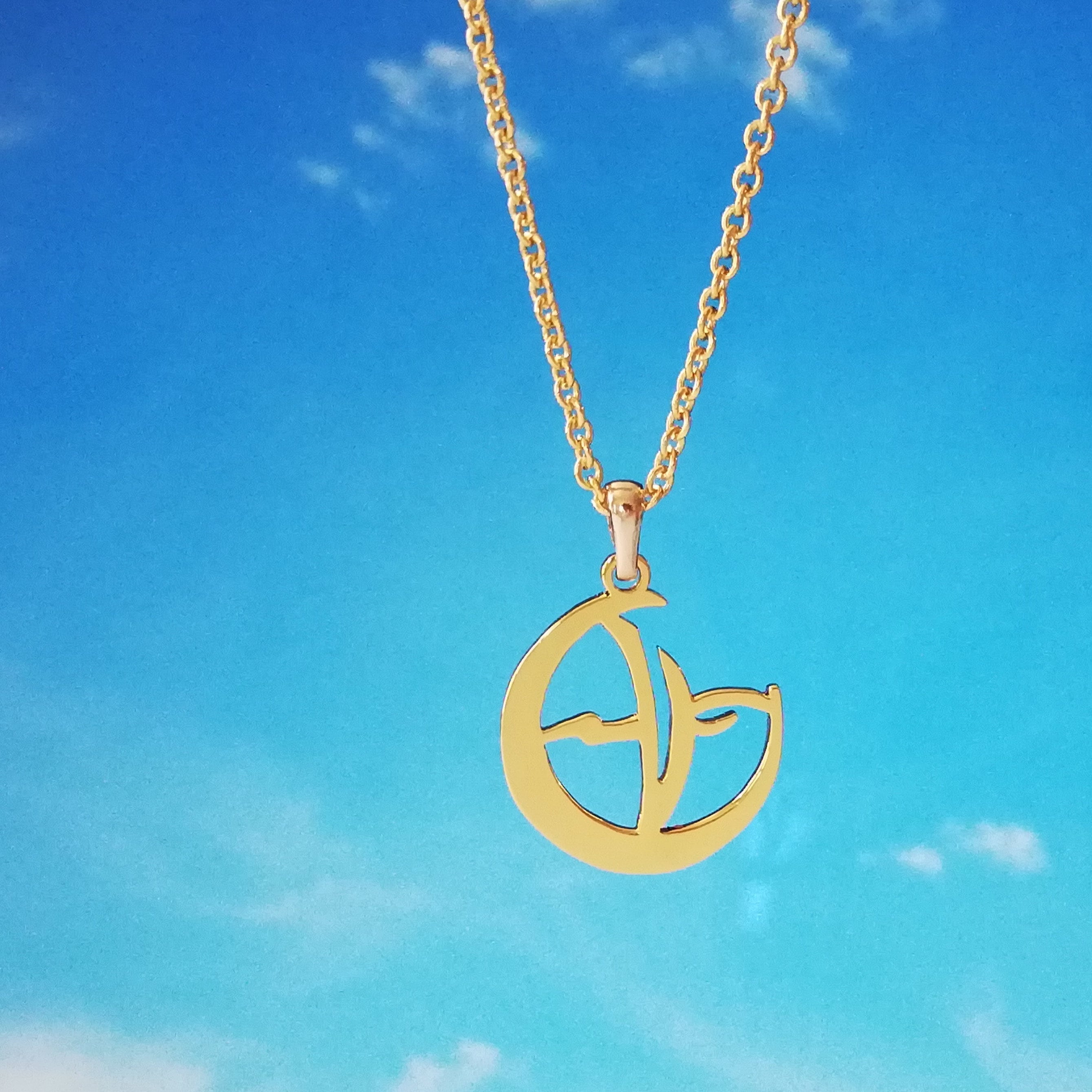 Hiragana BIRD Necklace Flying Bird Pendant Japanese Letter Etsy