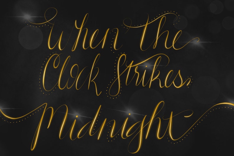 When the Clock Strikes Midnight Etsy