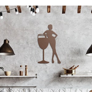 Let&#39;s Wine Metal Wall Art