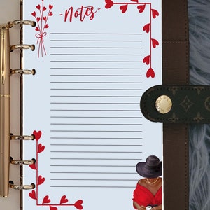 Sophisticated Lady Notes Dashboard Insert Planner Cover
