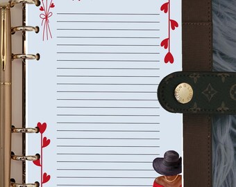 Sofisticada cubierta del planificador de inserción del panel de control Lady Notes