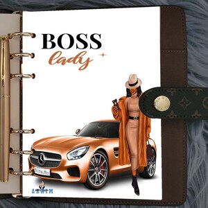 Boss Lady Dashboard Insert Planner Travelers Notebook Ring Planner, A6, B6, Personal, Personal Wide, A5 Wide, A5, A5 Wide