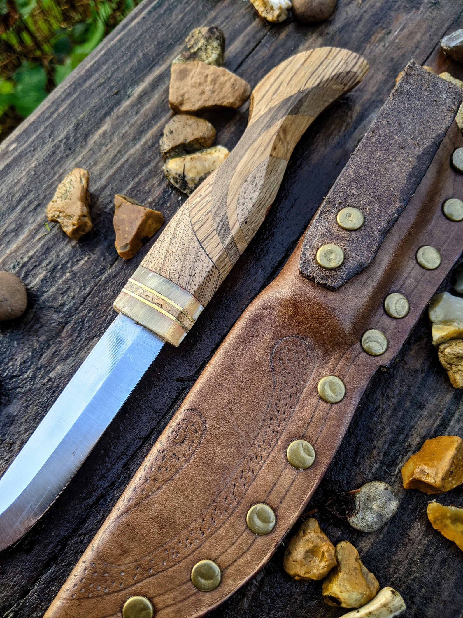 Scottish Stainless Steel Bushcraft Knife, Scottish Knife, Wedding Gift