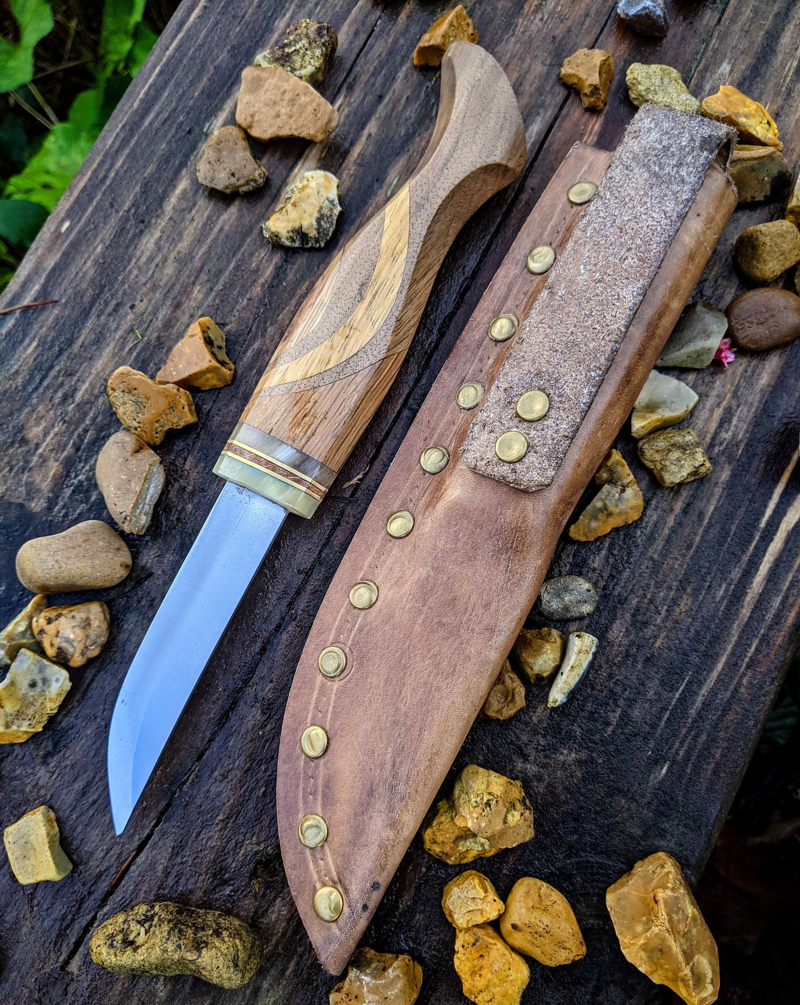 Scottish Stainless Steel Bushcraft Knife, Scottish Knife, Wedding Gift