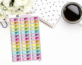 Planner Stickers |Bill Due Sidebar Sticker| Financial Planning Stickers|Bill Reminder Stickers| Monthly Bill Due Sticker|MBT01