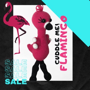 Faith the Flamingo Doll! Crochet flamingo decoration. Crochet flamingo Doll. Custom flamingo gift. Amigurumi flamingo