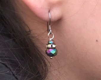 Colorful Titanium Earrings, Hypoallergenic Dangle Earrings for Sensitive Ears, Simple Jewelry, Dainty Short Everyday Earrings, Quality Gift