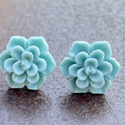 Stud Earrings Hypoallergenic for Sensitive Ears Plastic Post Etsy