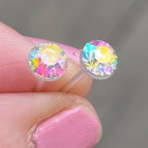 Metalfree Butterfly Earrings Plastic Post Studs for Etsy