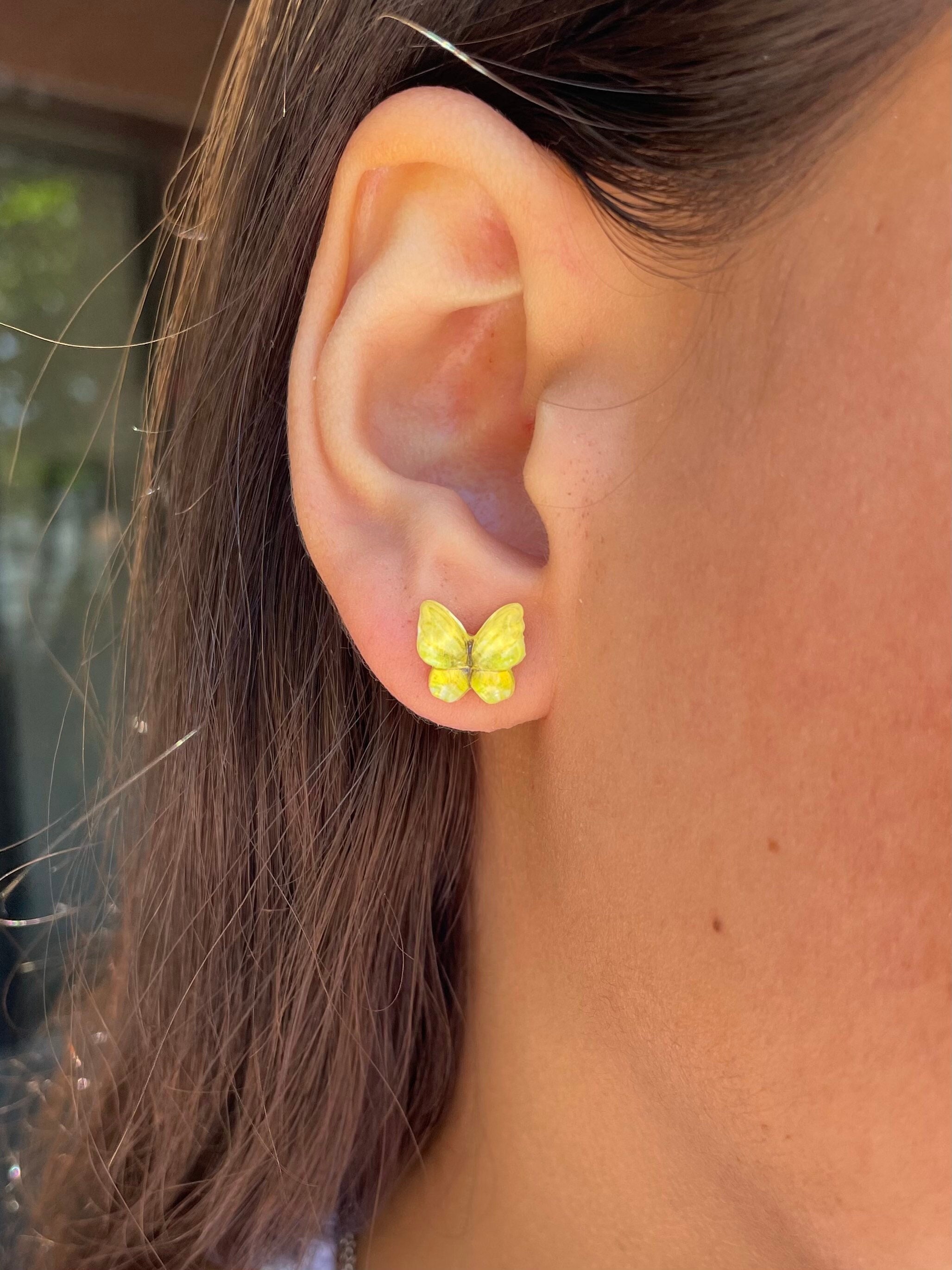 10 Titanium Ear Hooks. Allergy Free Yellow 