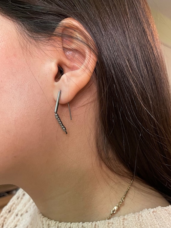 Dainty cheap titanium earrings