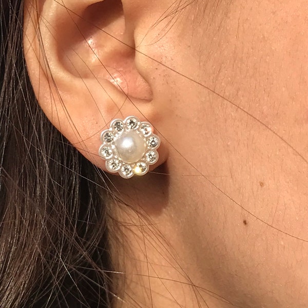 Kunststoff Post Ohrringe, Blumen metallfreie Ohrstecker für Frauen mit empfindlichen Ohren, hypoallergene Ohrstecker, ideal für Kinder oder Erwachsene