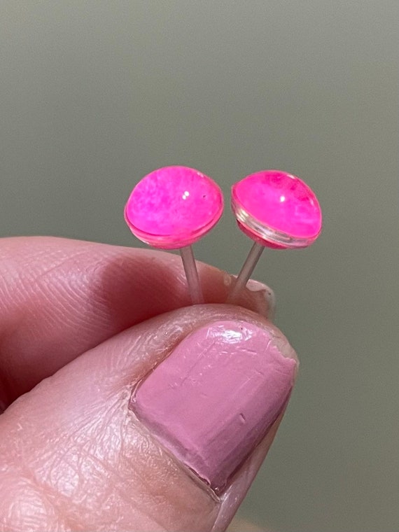 8mm Elegant Medical Plastic Round Crystal Earrings Online