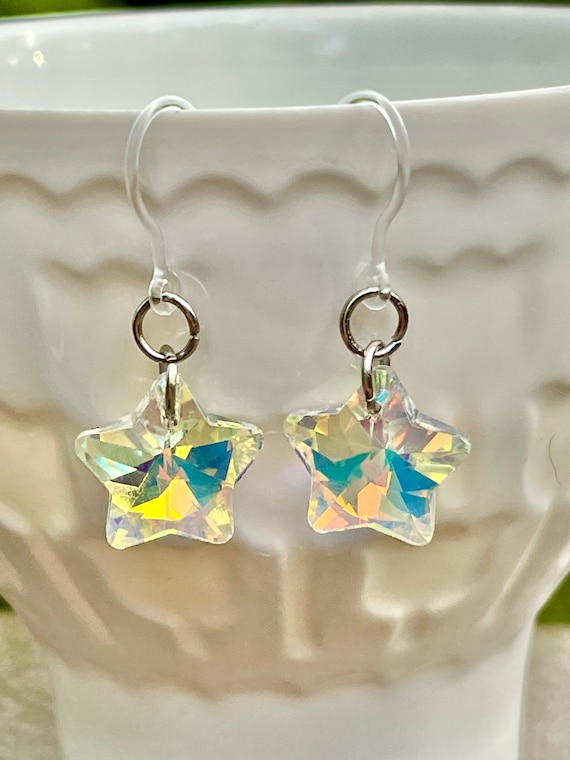 Metal-free Butterfly Earrings, Plastic Post Studs for Sensitive Ears,  Allergy Free Hypoallergenic Stud Earrings, Great for Kids 