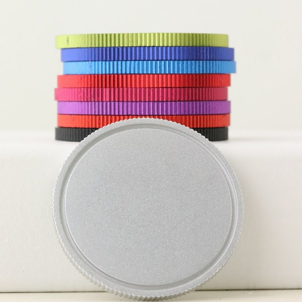 Coin Blank - Anodized Aluminum Coin Blank - Reed Edge Coin Blank - Blank for Pocket Coin - Challenge Coin Blank - Colored Coin Blank